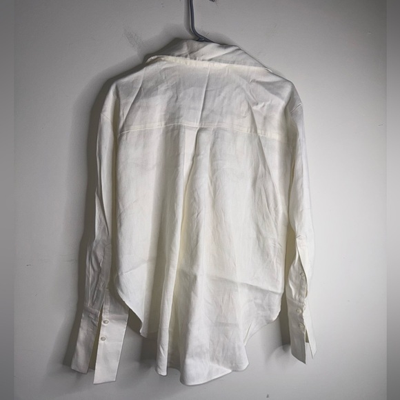 GAUGE 81 Sabinas Linen Wrap Shirt in white - Picture 9 of 11